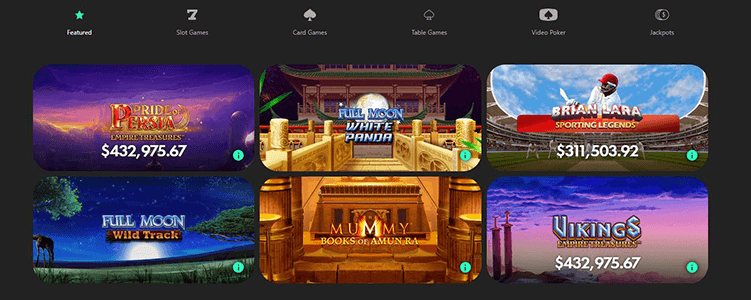 Bet365 games available at the casino