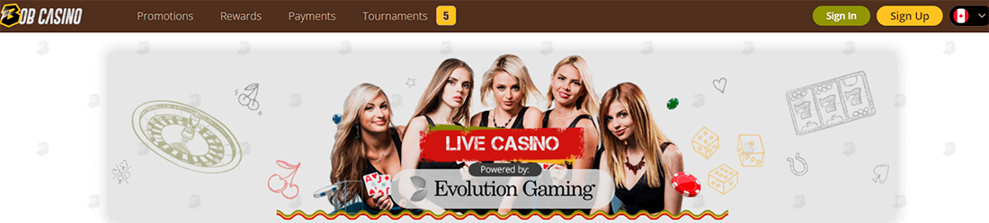 bob casino live games
