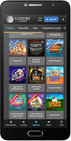 Luxury Casino Canada Mobile Version