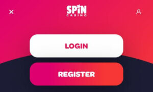 Spin Casino Log In Menu