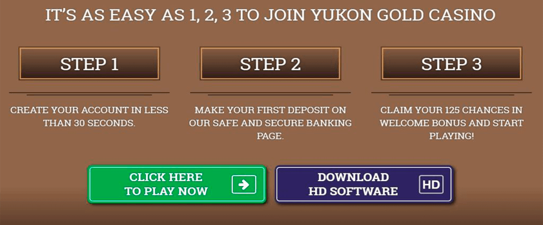 How to register on yukon gold casino canada