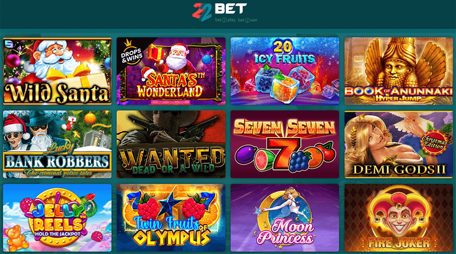 22bet casino slots