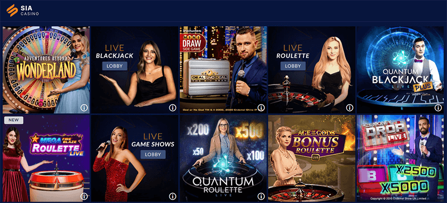 Sports Interaction Canada live casino games