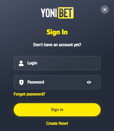 Yonibet Casino Log In