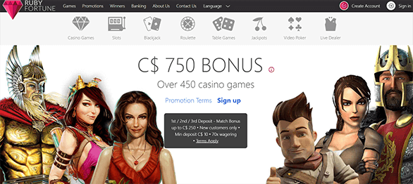 Ruby fortune casino bonus