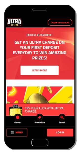 Ultra Casino Mobile Version